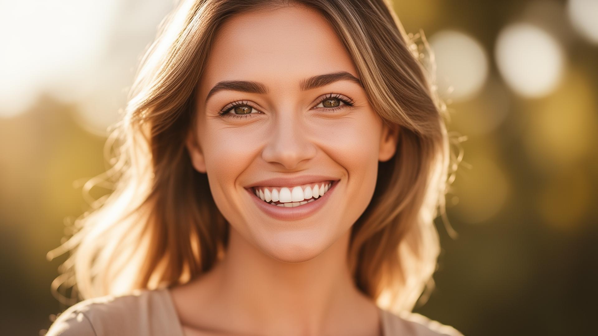 Confident woman with a bright healthy smile